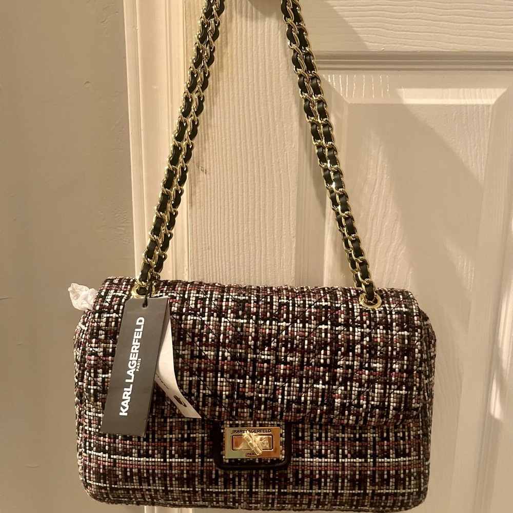 Karl Lagerfeld Tweed Bag